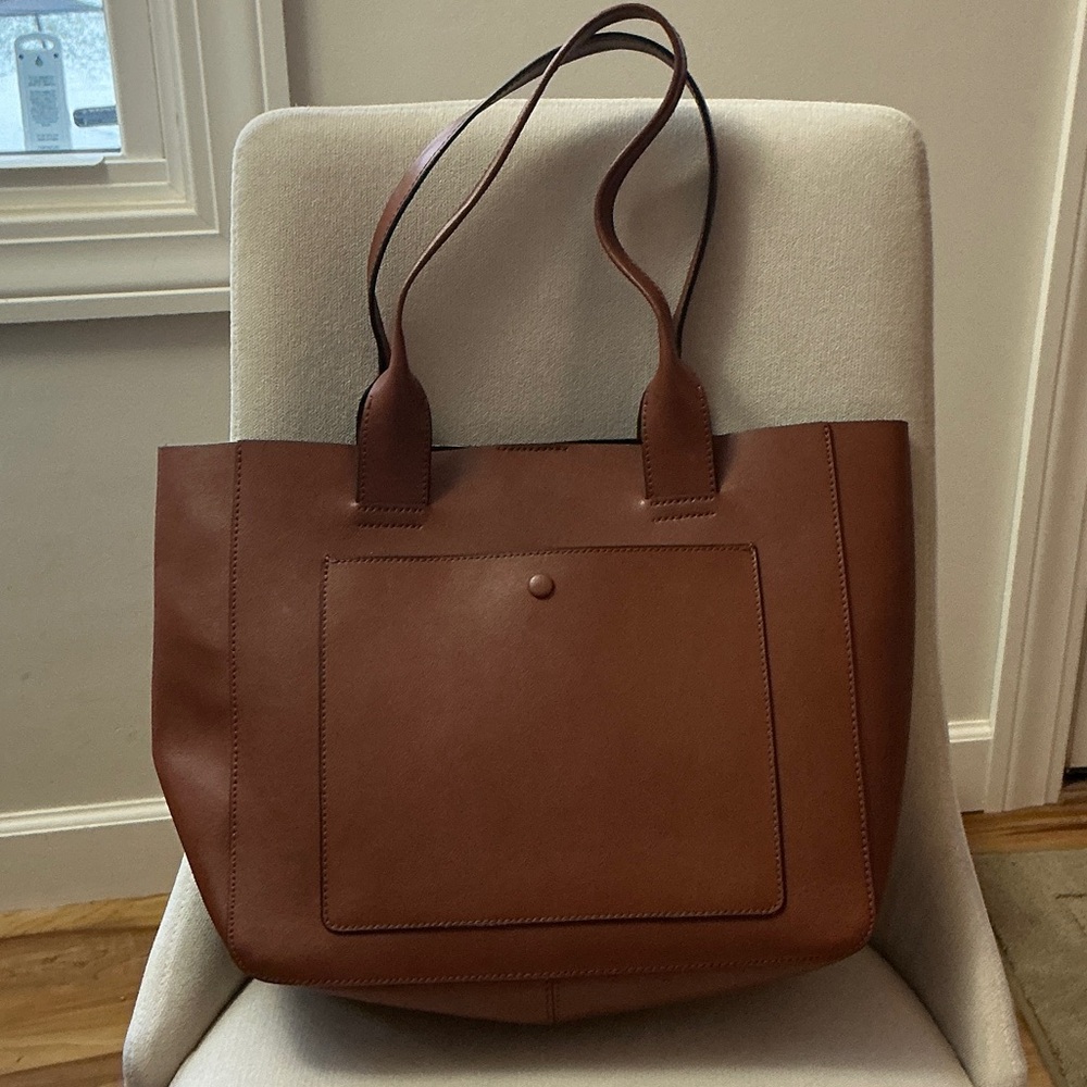 Banana Republic Brown Leather Tote Bag